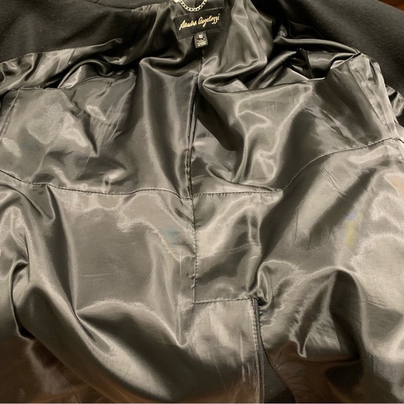 Sandra Angelozzi Women’s Double Breasted Wool Coat, Black Size 40 - Picture 14 of 16